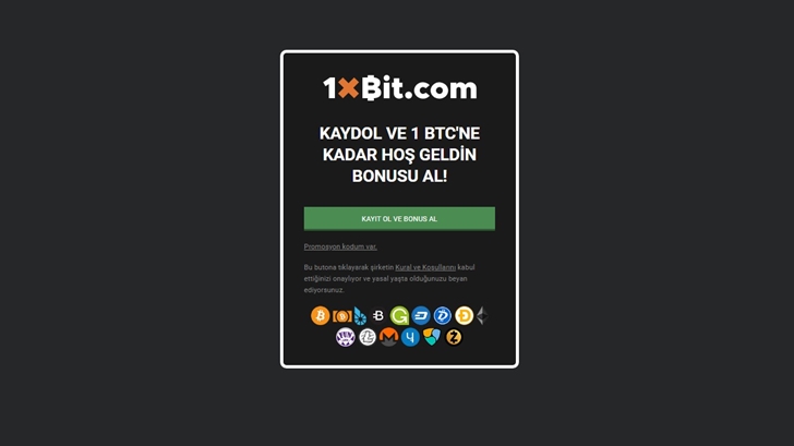 1xbit üyelik açma