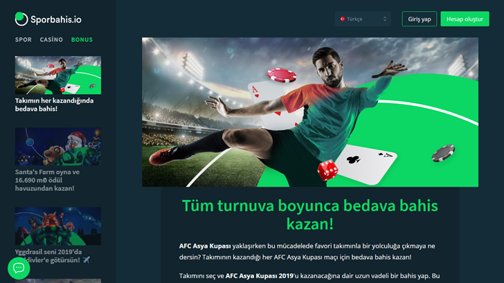 Sporbahis.io’dan Asya Kupası Şampiyonluk Bahsine Bedava Bahisler