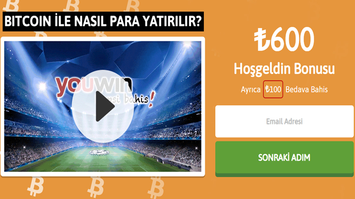 Youwin Bitcoin ile Bahis