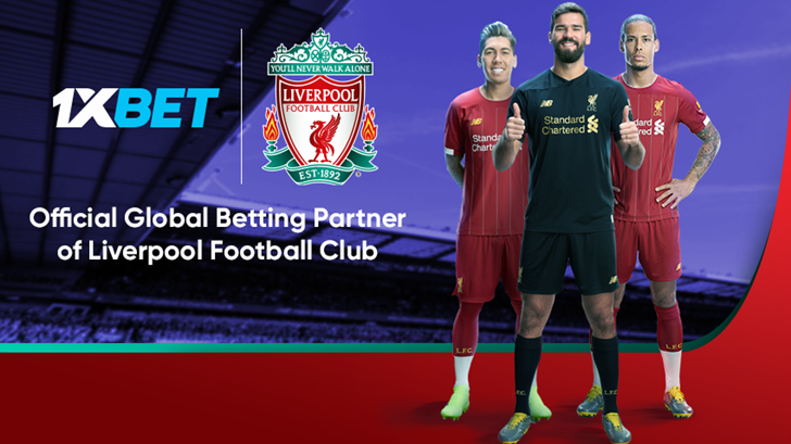 1xbet Liverpool'un Sponsoru Oldu