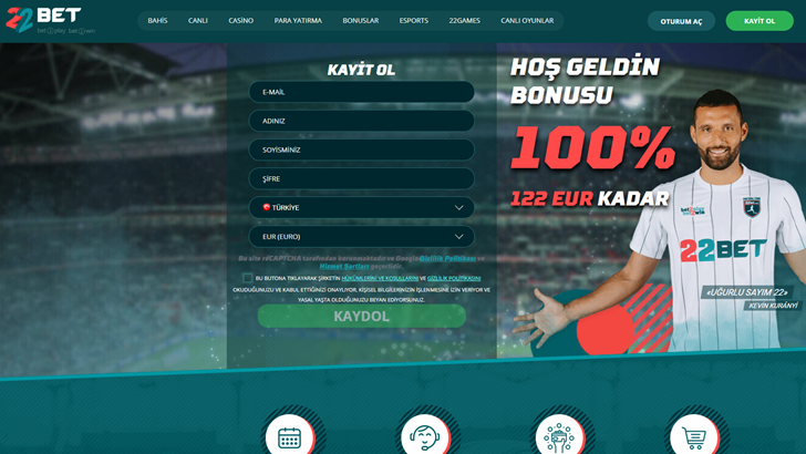 22bet açılış sayfası